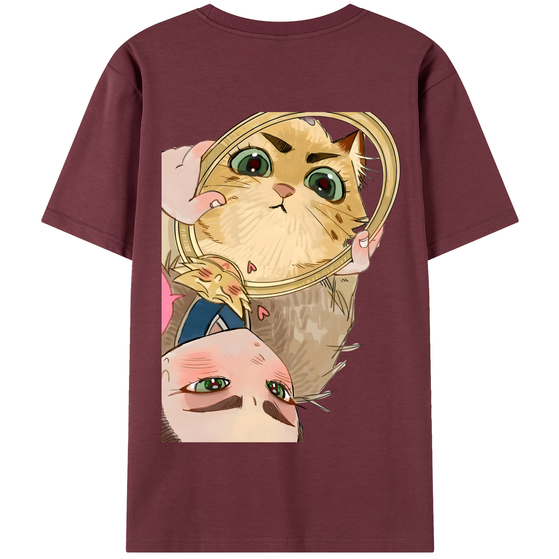 （画像用） Ne Zha 2 ナタ 魔童の大暴れ 綿100％半袖Tシャツ（背面プリント）
